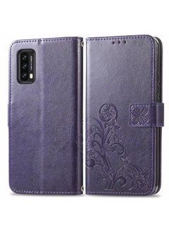 Zaboon Case For Blackview A90 Four-leaf Clasp Embossed Buckle Mobile Phone Protection Leather Case with Lanyard & Card Slot & Wallet & Bracket Function  - Image 2