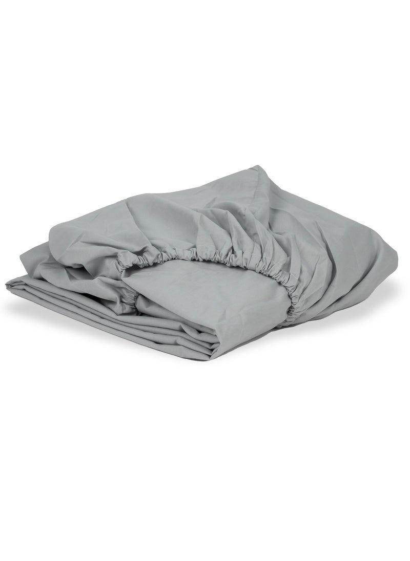 Home of linens ملاءة جاهزة رمادي 120x200  - Image 2