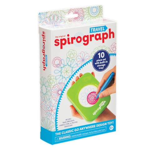 Spirograph Travel – Arts and Crafts, Travel Toys, Kids Toys, Art, Craft Supplies, Drawing Kit, Toddler Activities, Unleash Your Child Inner Artist, Ages 5+ - Image 1