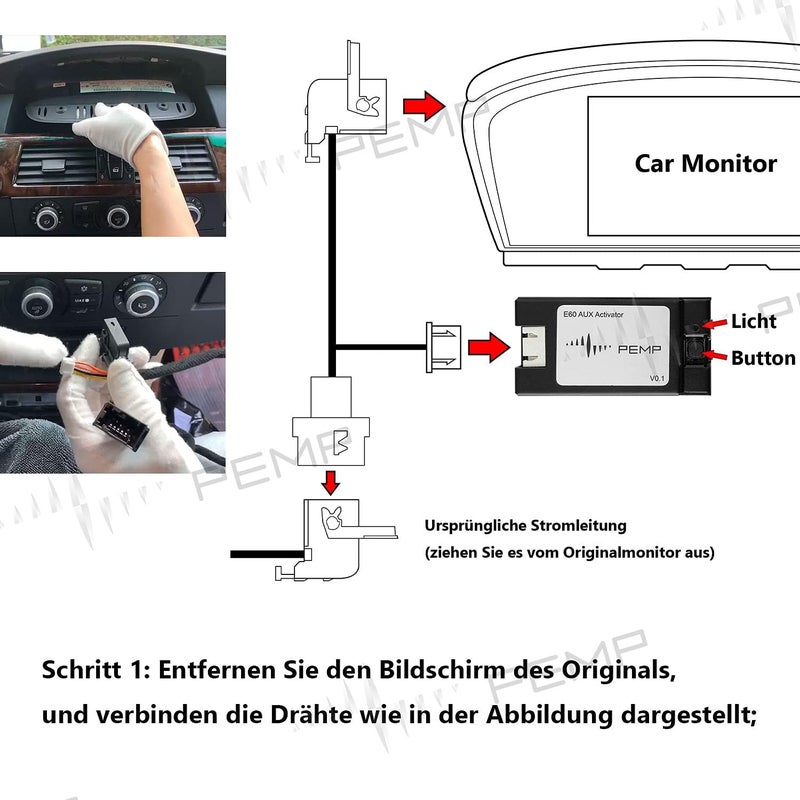 PEMP E60 AUX Activator Adapter for BMW E60 E61 E63 E64 (2003-2010) - Image 2
