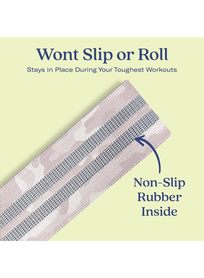 Alta Booty Bands for Women - Premium Non-Slip Fabric Resistance Bands for Working Out - Cloth Resistance Bands for Legs, Fabric Exercise Bands, Leg Bands for Working Out Women, Looped Hip Bands Set - Image 5