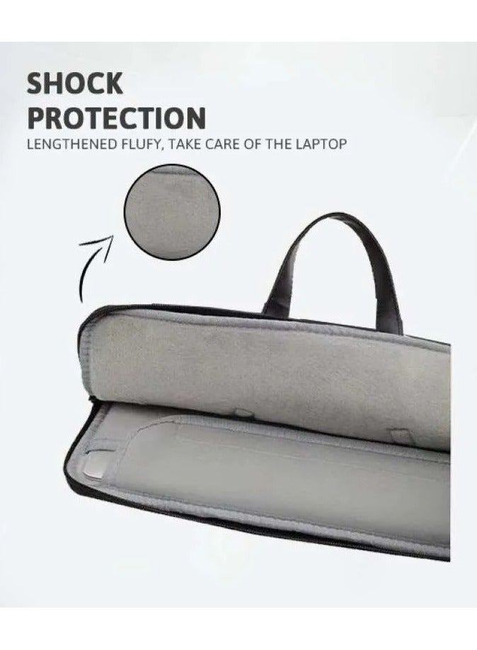 حقيبة لاب توب و ماك بوك (15.6) بوصة أنها مقاومة للسقوط و الماء هي حقيبة يد ذات تصميم بسيط للرجال والنساء 42*30.5*3.5 سم - Image 3