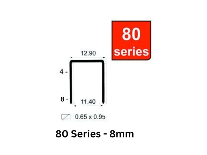 KAYMO ST8008 8mm 80 Series Industrial Staples (10,000 Pins) | Heavy-Duty Steel Fasteners for Furniture, Woodwork, Packaging & General Construction | Compatible with 80 Series Staplers - Image 2