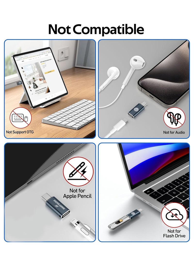 SMART SOURCE - SMART SOURCE iPhone 15 Lightning to USB C Adapter, Lightning Female To USB C Converter Adapter, for iPhone 15 Plus/15 Pro Max, iPad Pro, S22 S23 S24 Ultra Support Charging & Data Transfer,【2 Pcs】 - Image 1