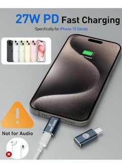 SMART SOURCE SMART SOURCE iPhone 15 Lightning to USB C Adapter, Lightning Female To USB C Converter Adapter, for iPhone 15 Plus/15 Pro Max, iPad Pro, S22 S23 S24 Ultra Support Charging & Data Transfer,【2 Pcs】  - Image 5