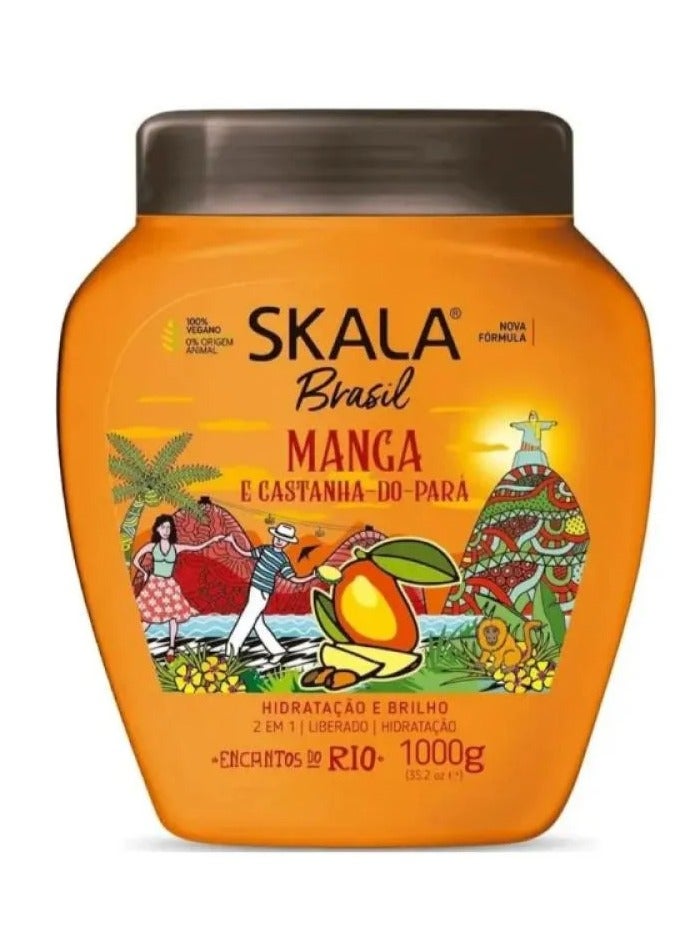 SKALA Expert Nourishing and Moisturizing Hair Treatment Cream with Mango, Shea Butter and Walnut 1000g