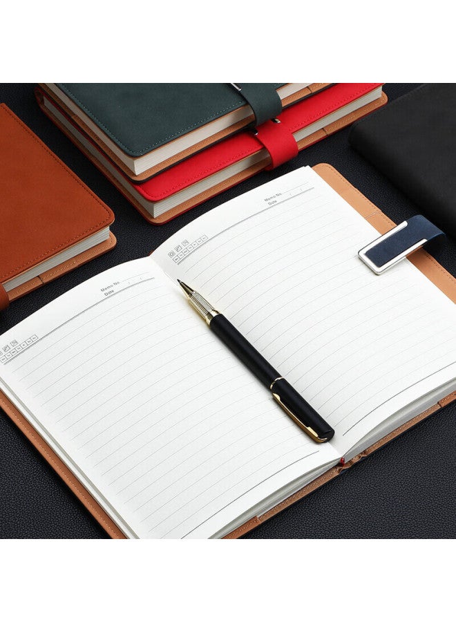 Longe Langjie Business Notebook, Thickened Journal, Sheepskin Cover Notebook, Stationery, Buckle Diary, Office Meeting Record Book, Customizable Logo, B5 Gray - Image 5