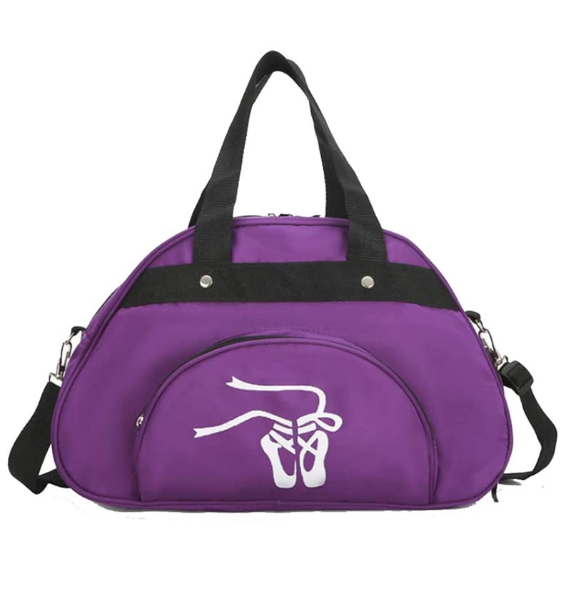 WVMKOR Dance Duffle Bag For Girls Ballet BagLight WeightGift Purple - Image 2