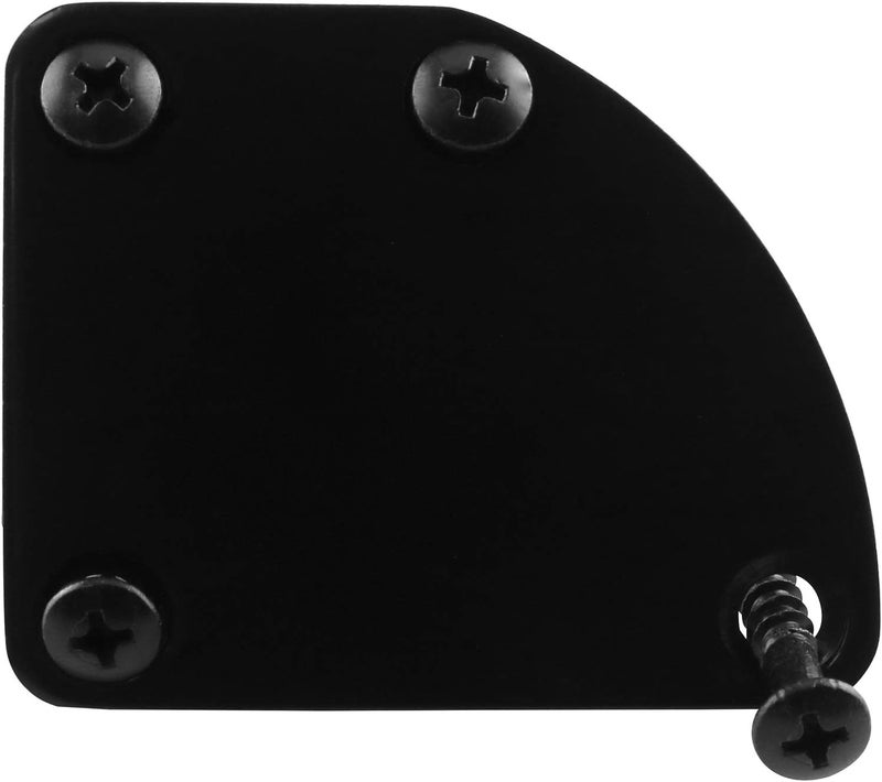AXLIZER 1 SET Electric Guitar Neck Plate Curved Cutaway Semi Round Neck Joint Back Mounting Plate 4 Holes with Screws Compatible with Guitar Bass Parts Replacement - Image 4