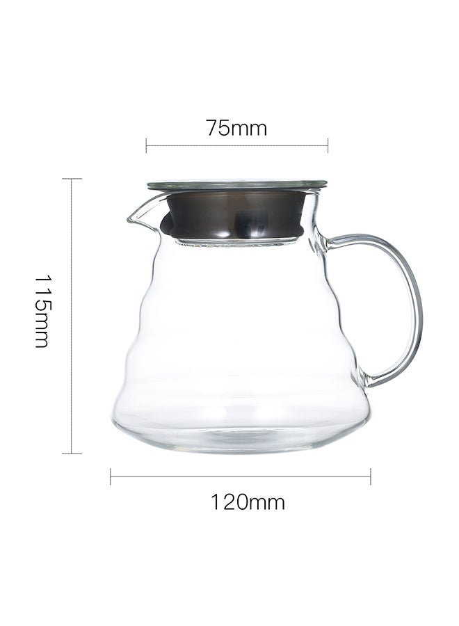 Glass Tea Pot White/Grey