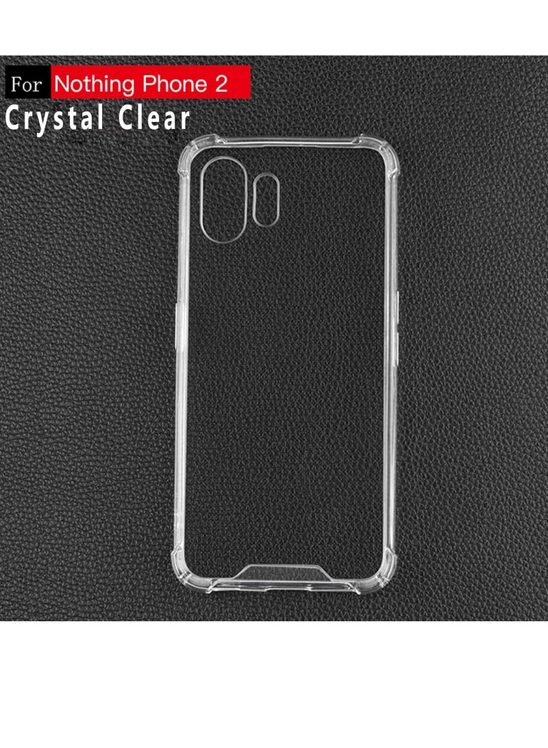 ELTRAZONE Nothing Phone 2 Case Clear, Hard PC Back + Soft TPU Bumper Crystal Clear Slim Fit Lightweight Transparent Skin Cover Shockproof Non-Slip Anti-Yellow Heavy Duty Protection (Clear) - Image 2