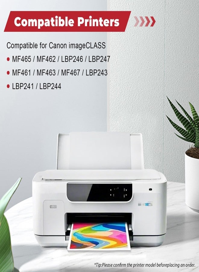 خرطوشة حبر بديلة 070 متوافقة مع خرطوشة حبر Canon 070 070H لطابعات imageCLASS MF465dw MF462dw LBP246dw LBP247dw (عبوة من قطعتين) - Image 2
