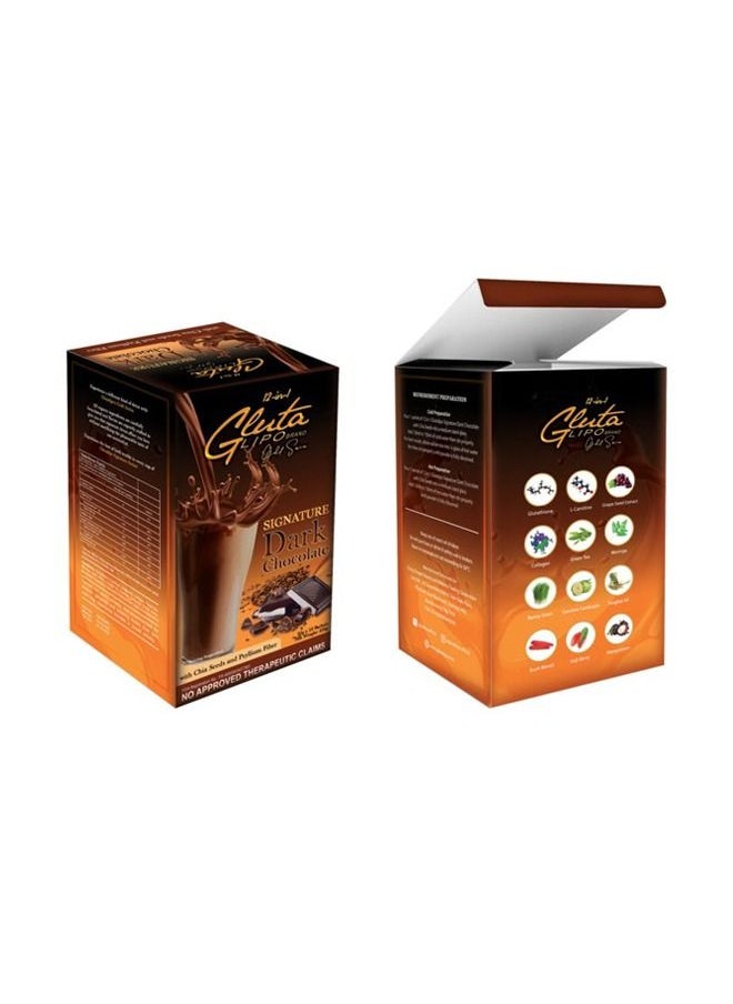 Glutalipo  - 12in1 Signature Dark Chocolate 10 Sachets - Image 1
