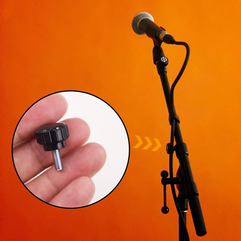 NICECRAFT 12 Pcs M4 x 10mm Threaded Knurled Thumbscrew, Monitor Screws Vesa Mount Screws Carbon Steel Clamping Knobs Grip Thumb Screw Mounting Thumb Screw - Image 5