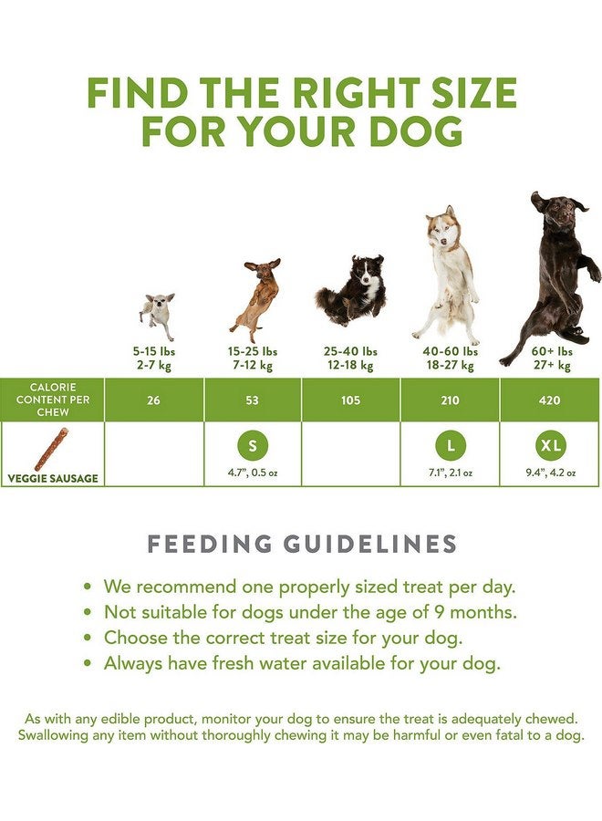 ويمزيس مكافآت طبيعية للكلاب من Whimzees - أعواد سجق نباتية كبيرة - عبوة من 7 قطع - (الكلاب التي يتراوح وزنها بين 40 و60 رطلاً) - عبوة من 22 قطعة - Image 2