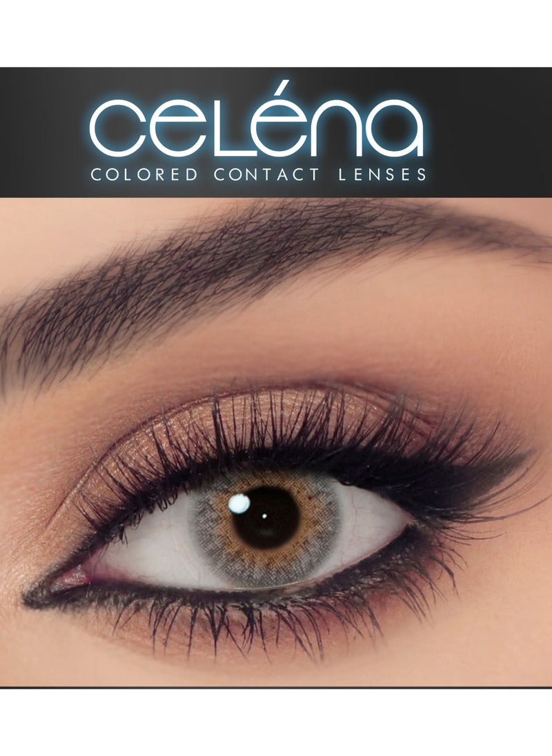 Celena Celena Colored Contact Lenses,3 months use , Cosmetic-Light Grey  - Image 1