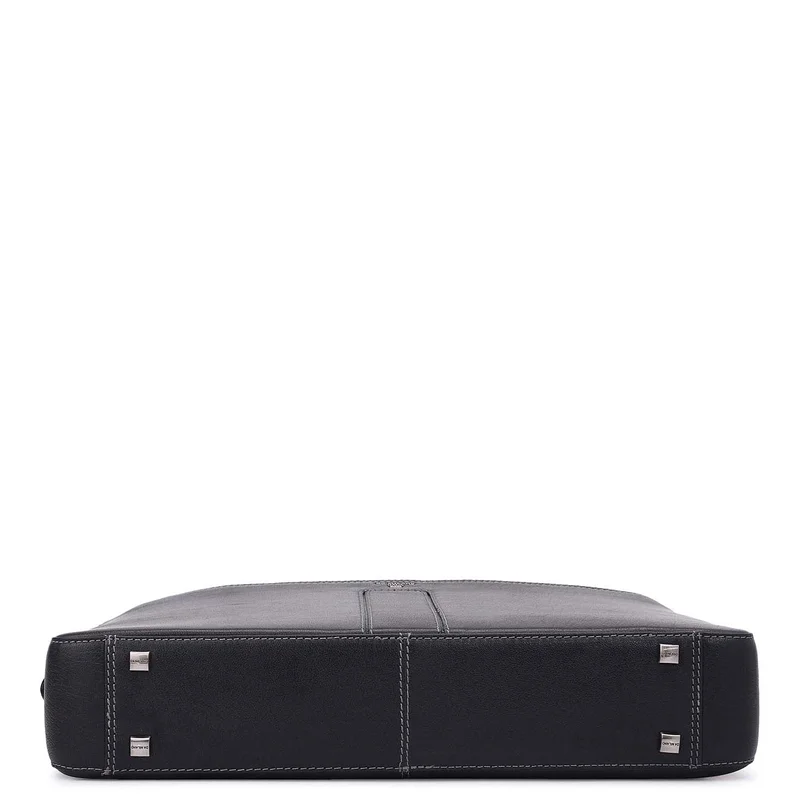 Da Milano  Elephant Pattern Leather Laptop Bag - Navy  | Best Price UAE