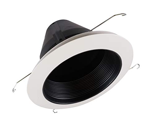 NICOR Lighting 6 inch Black Airtight Cone Baffle Trim (17549A) - Image 3