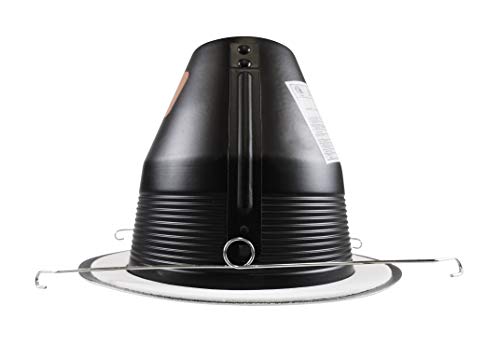 NICOR Lighting 6 inch Black Airtight Cone Baffle Trim (17549A) - Image 4