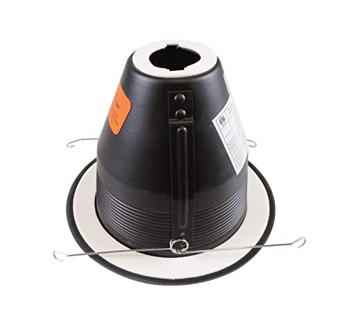 NICOR Lighting 6 inch Black Airtight Cone Baffle Trim (17549A) - Image 2