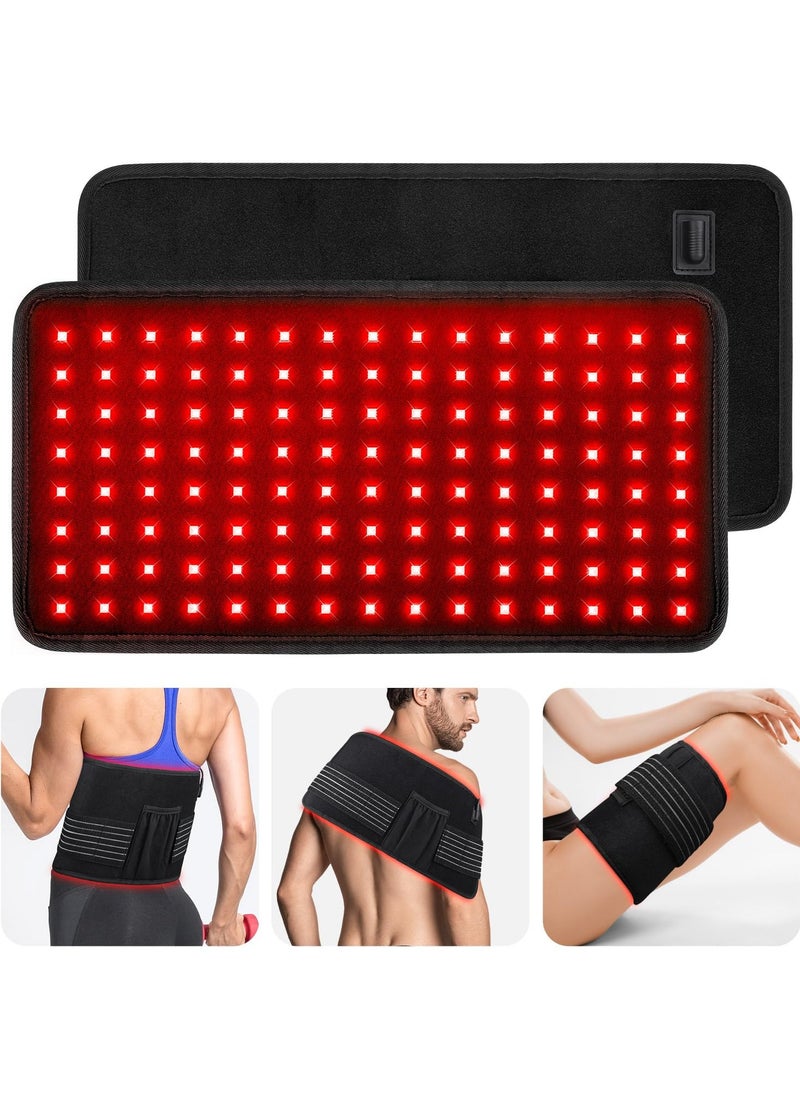 joyzzz - Red Light Pad for Body, 21 x 45cm Infrared Light Belt Wrap with Timer for Back Shoulder Waist Knee Pain Relief, 660nm & 850nm Home Red Light Pad - Image 1