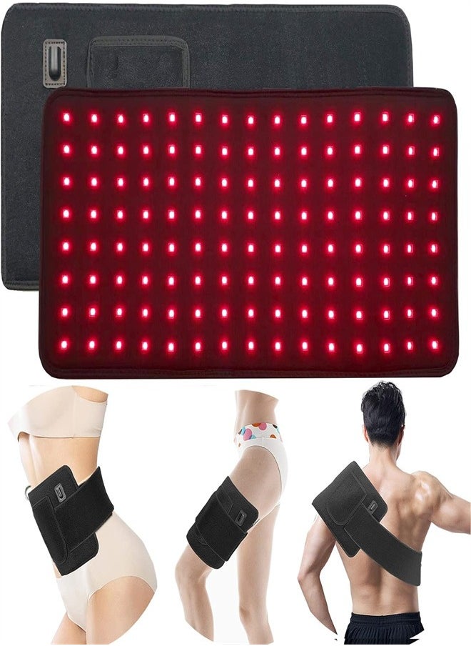 joyzzz - Red Light Pad for Body, 21 x 45cm Infrared Light Belt Wrap with Timer for Back Shoulder Waist Knee Pain Relief, 660nm & 850nm Home Red Light Pad - Image 1