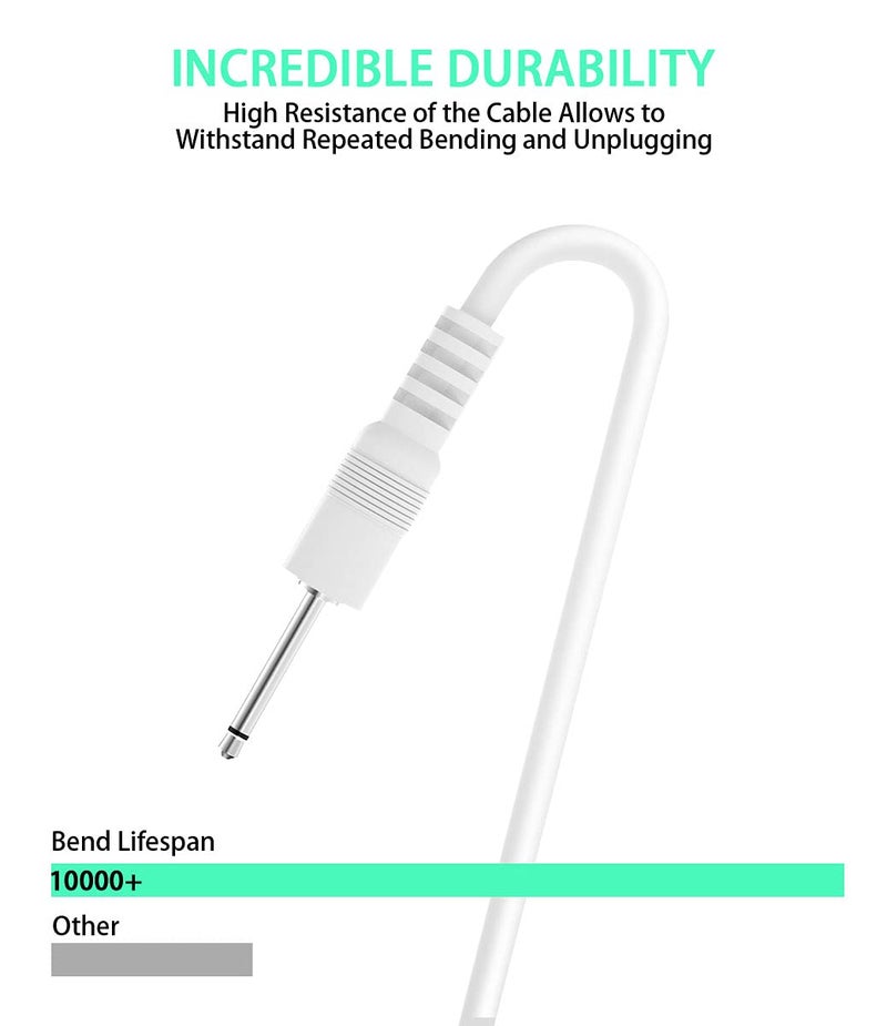 SCOVEE كابل شحن DC بديل بطول 3 أقدام من SCOVEE، كابل شاحن 2.5 مم، شاحن USB DC، محول كابل شاحن سريع USB إلى DC 2.5 مم - Image 4