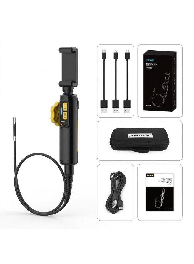 Autool SVB302 Endoscope Camera | HD Inspection Camera with 210° Articulating Probe for Automotive & Industrial Diagnostics - Image 2