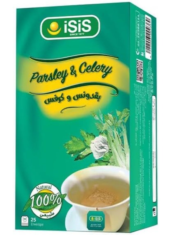 iSiS Parsley & Celery Herbal Infusion - 25 Tea Bags - Image 1