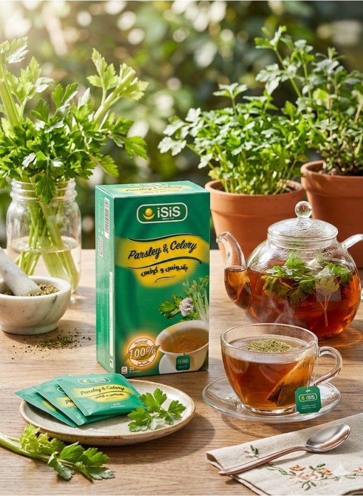 iSiS Parsley & Celery Herbal Infusion - 25 Tea Bags - Image 3