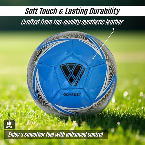Vizari Odyssey Soccer Ball Durable and Firm Youth Soccer Ball Junior Soccer Ball with Premium TPU Casing Outdoor Soccer Ball for Boys Girls Pack of 1 6 12 - Image 3