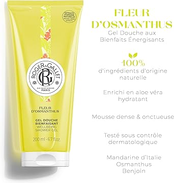 ROGER & GALLET RogerGallet Fleur dOsmanthus Shower Gel 200ml - Image 2