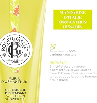 ROGER & GALLET RogerGallet Fleur dOsmanthus Shower Gel 200ml - Image 3