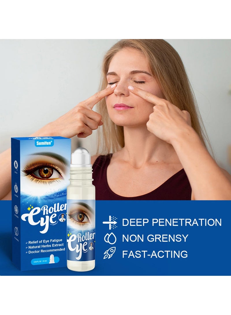 Sumifun Eye Protection Roller Ball to Relieve Eye Fatigue and Eye Massage Roller Ball to Improve Eyesight 10Ml - Image 2