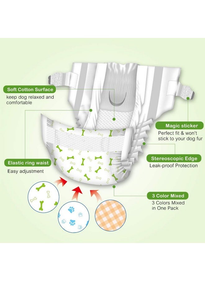 PET Petsoft Disposable Pet Diapers For Female Dogs Super Absorbent And Soft Heating And Pee Liners Small Size, Including 12 Puppy Diapers For Dogs And Cats  - Image 3