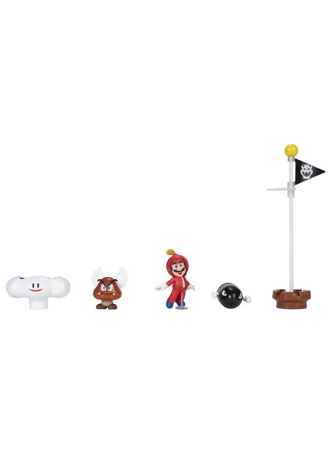 SUPER MARIO Cloud World Diorama Set with 2.5" Propeller Mario Action Figure - Image 3