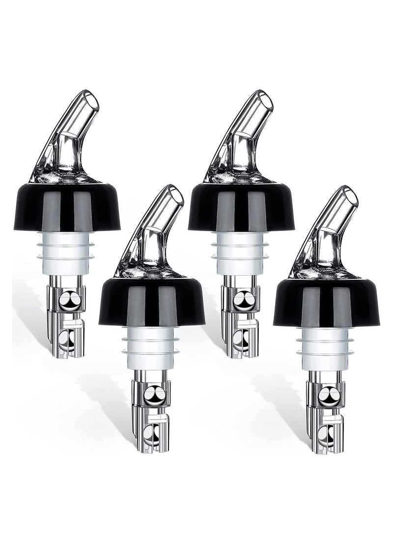 Excefore Automatic Measured Bottle Pourer- Quick Shot Spirit Measure Pourer Drinks Dispenser Water Home Restaurant Tools Pack of 4-1oz/30ml (Clear)  - Image 1