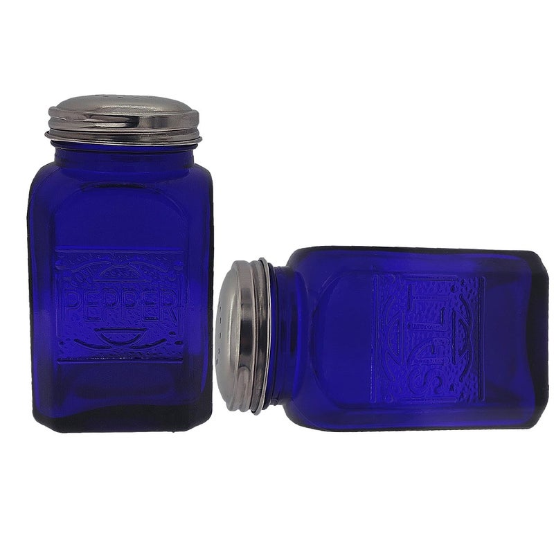 Kerixi Vintage Salt and Pepper Shakers (Blue, Large) - Image 5