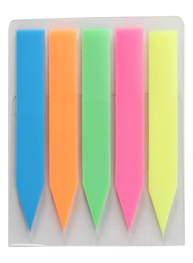 Kunya® Tape Flags,Page Markers,100 pcs Arrow Flag Tabs Colored Sticky Notes for Page,School,Home,Office,Classroom,Notebook Fluorescent Self Sticky Notes PVC - 7.5 cm x 5 cm x 0.3 cm (Multicolor) - Image 5