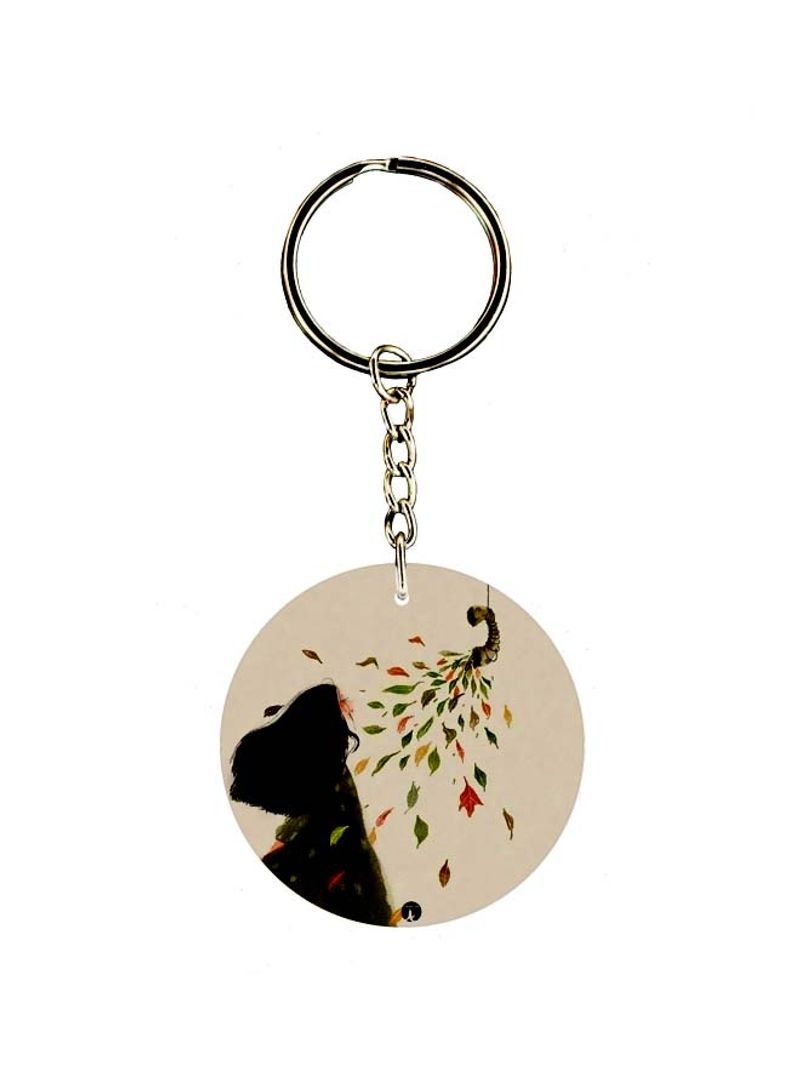 RKN Girl Printed Double Sided Keychain