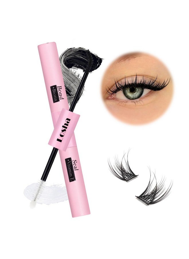 Losha Lash Bond And Seal Waterproof Strong Hold Lash Clusters Glue 2 In 1 Long Lasting Cluster Lash Glue Eyelash Bond And Seal For Diy Lash Extensions (Sj-Pink) - Image 1