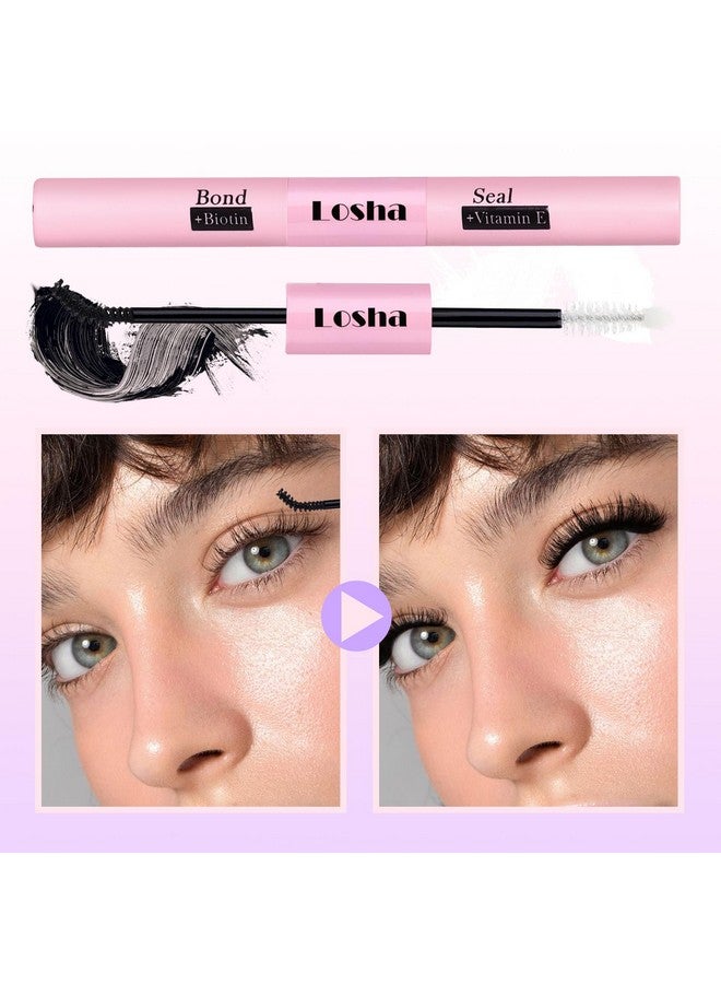 Losha Lash Bond And Seal Waterproof Strong Hold Lash Clusters Glue 2 In 1 Long Lasting Cluster Lash Glue Eyelash Bond And Seal For Diy Lash Extensions (Sj-Pink) - Image 4