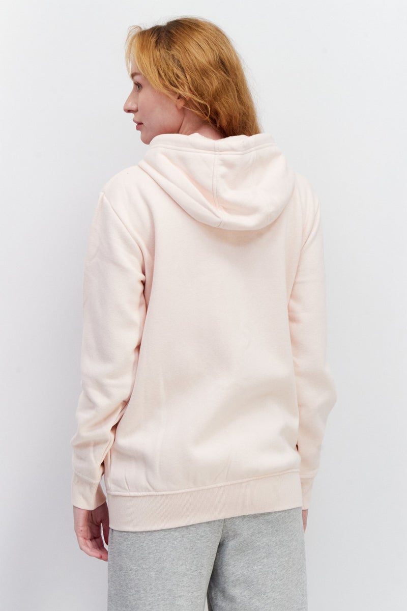 Ellesse Women Sportswear Fit Hooded Long Sleeve Outdoor Hoodies, Light Pink - Image 4