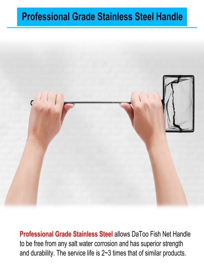 داتو شبكة صيد أسماك داتو مقاس 5 بوصات لحوض أسماك بيتا، مصنوعة من النايلون النانوي، مزودة بمقبض قابل للتمديد من 10 إلى 25 بوصة، مع ضمان لمدة عام واحد. - Image 5
