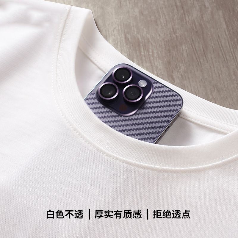 Summer Explosions Combed Cotton Short-Sleeved T-Shirt Men'S Fashionable Brand Summer Loose Five-Sleeved Fashionable Simple Printed Top - Image 4