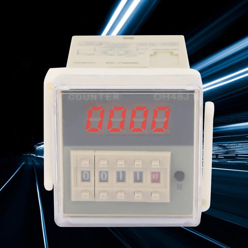 DH48J 8A LCD Digital Electronic Counter Relay 12VAC DC 8 Pins Timer Delay for Automation - Image 4