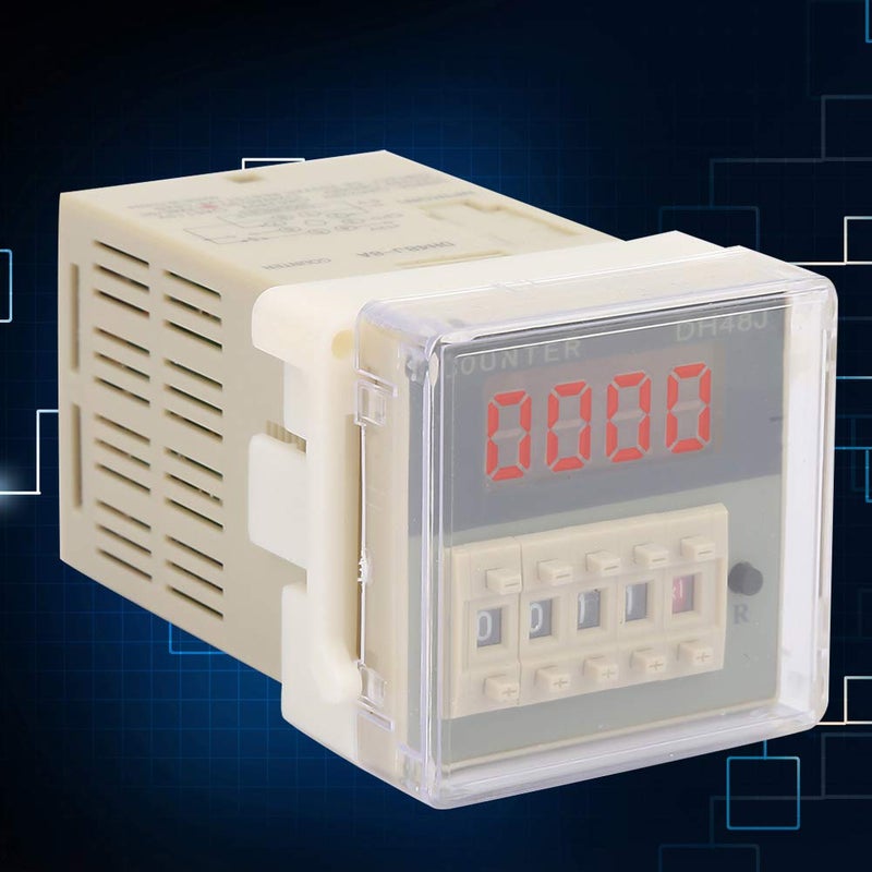 DH48J 8A LCD Digital Electronic Counter Relay 12VAC DC 8 Pins Timer Delay for Automation - Image 3