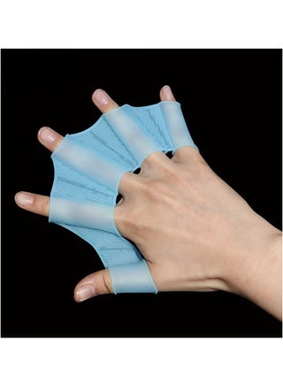 3 pair Non-Slip Silicone Swimming Hand Fins Perfect for Pool, Beach, Sea, and Diving Training - view 5