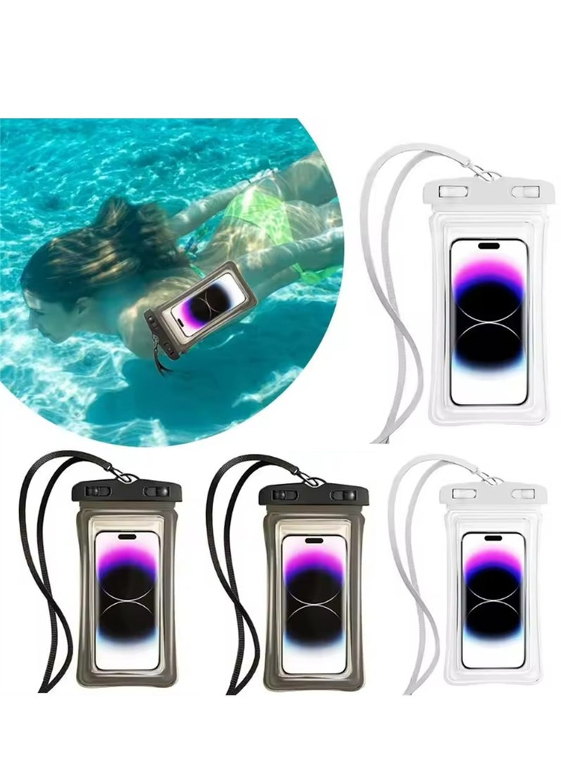 4 PCS Waterproof Phone Pouches – Universal Dry Bag for Smartphones, Water-Resistant Case for Boating, Swimming, Kayaking & Vacation Use  - Image 1