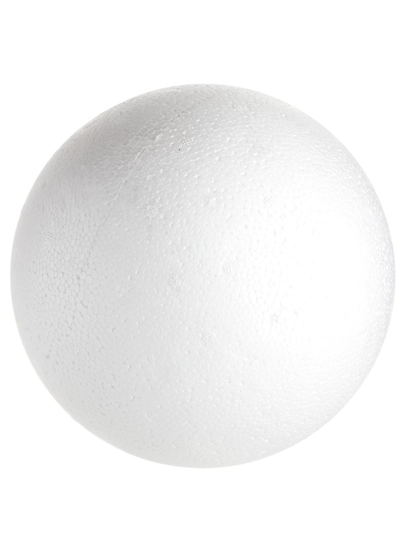 كرافت ماجيك عبوة 7.5 بوصة من 1 ، كرة رغوة بيضاء كبيرة للحرف اليدوية - كرات البوليسترين الصلبة لمشاريع DIY والمشاريع المدرسية وسنتربيس الزهور - Image 1